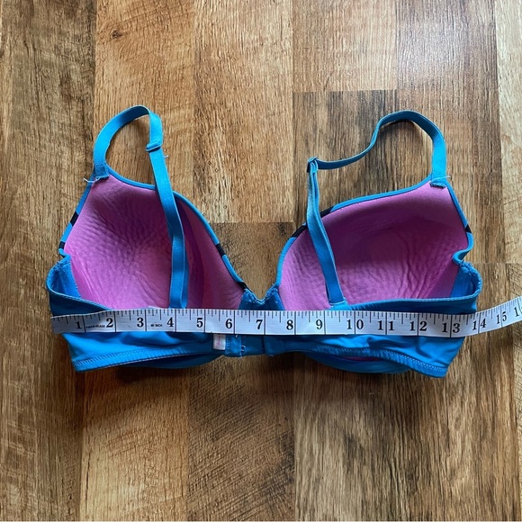 PINK Victoria's Secret Blue Bra with Bold Branding - Picture 3 of 7